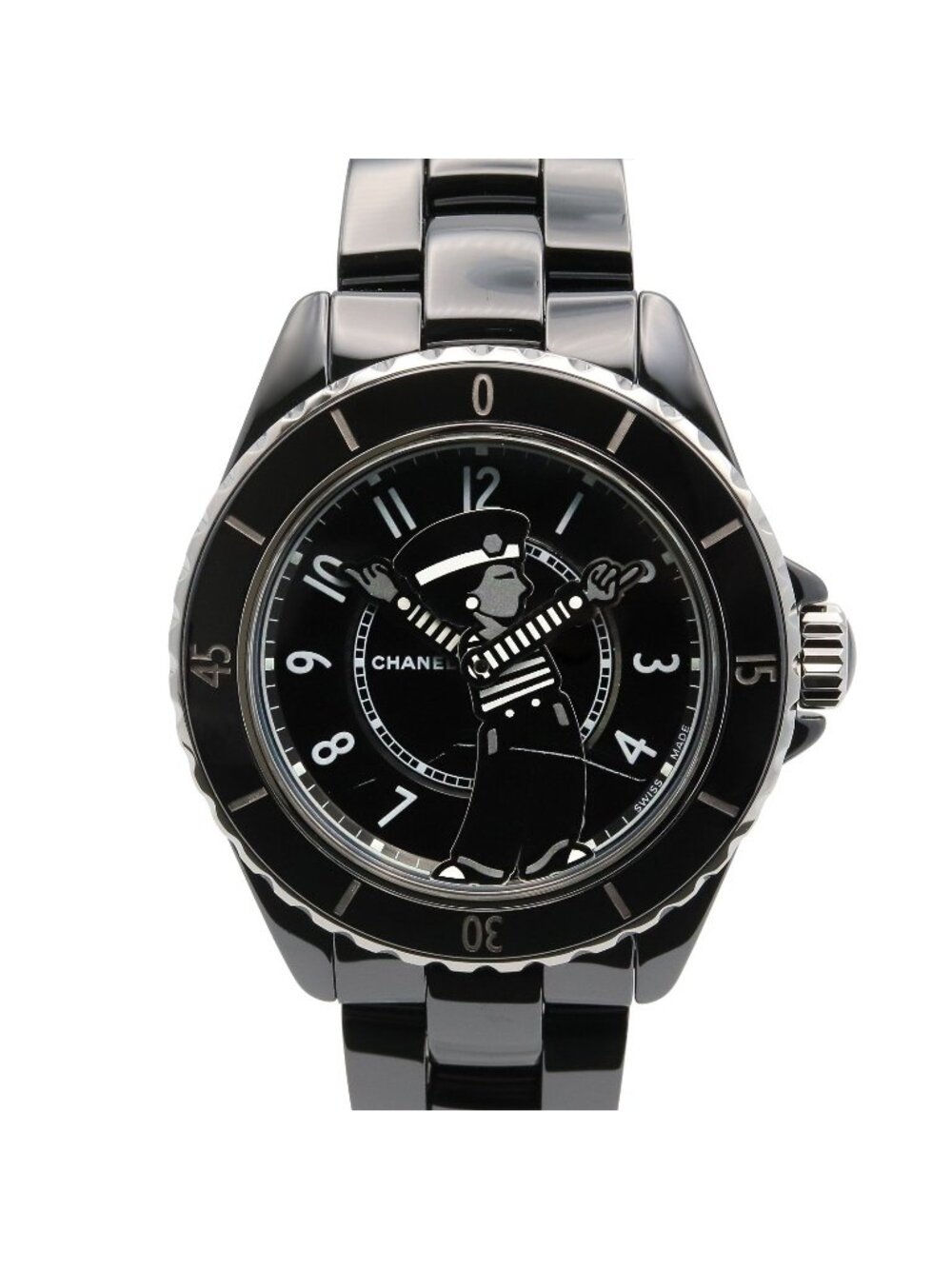 Chanel J12 Watch Mademoiselle la Pausa Black Ceramic